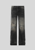 Men's Distressed Wide Leg Jeans