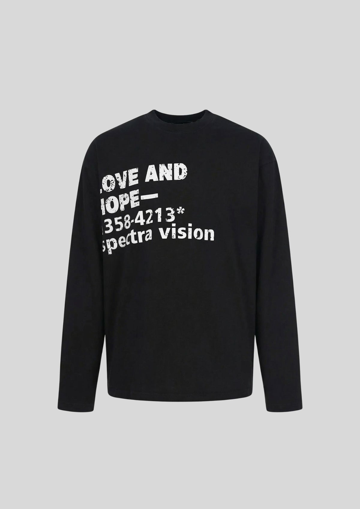 Men's Letter Round Neck Long Sleeve T-Shirt