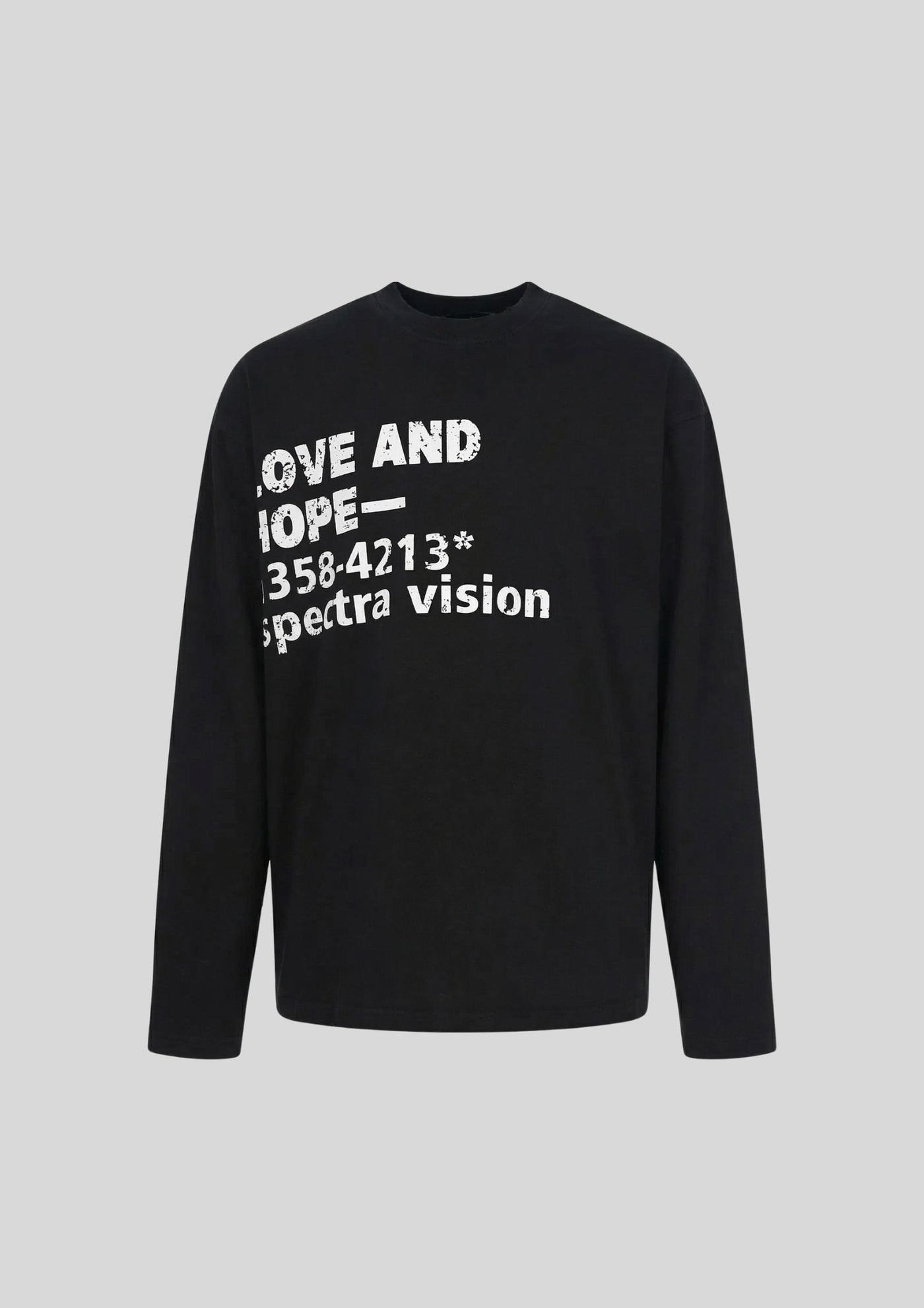 Men's Letter Round Neck Long Sleeve T-Shirt