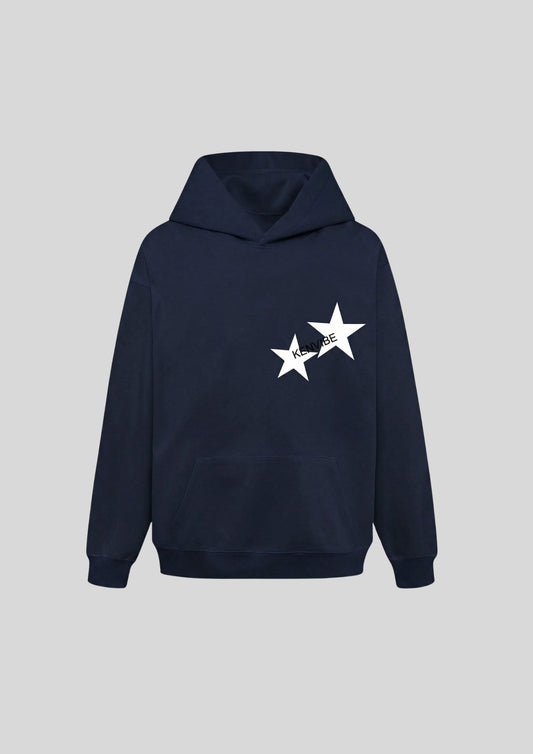 Men's Contrast Star Long Sleeve Hoodie